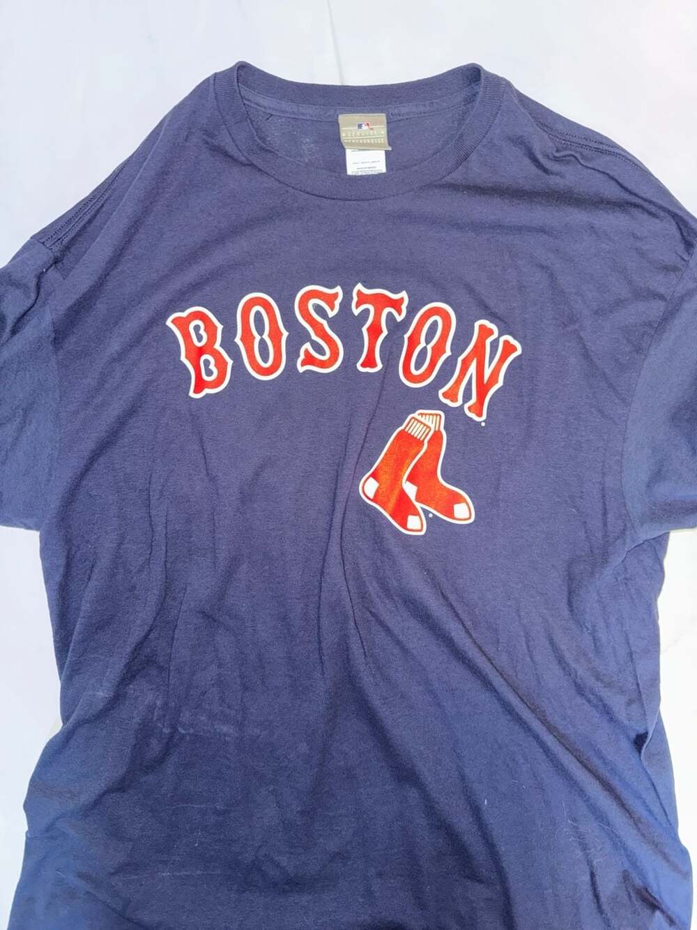 MLB Genuine Merchandise David Ortiz 34 Boston Red Sox Navy Blue T-Shirt XL